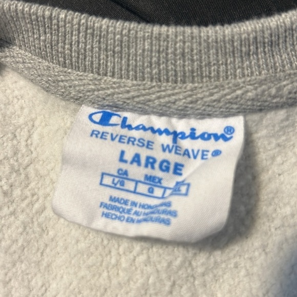 Champion Reverse Weave Gray Pullover L READ - Picture 5 of 5